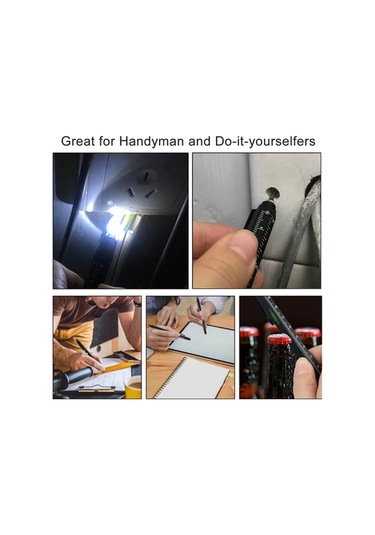 Doldurucular Erkekler İçin Hediyeler 9'u 1 Arada Çok Amaçlı Kalem Seti Siyah Siyah