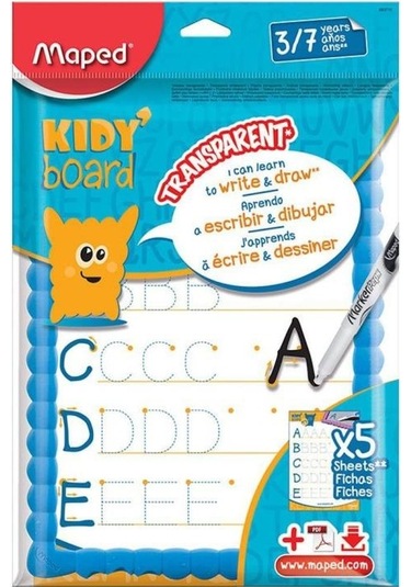 Maped Yazı Tahtası Kıddy Board Çoçuk Esnek Ve Transparan Kit (505562737)