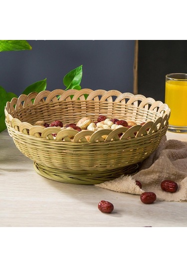 Suntek Bambu Ekmek Sepeti Masaüstü Organizatör Büyük