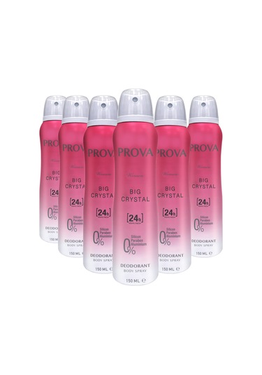 Prova Big Crystal Kadın Deodorant 6 x 150 ML