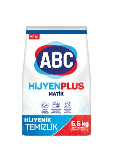 ABC Matik Hijyen Plus 36 Yıkama Çamaşır Deterjanı 5500 G