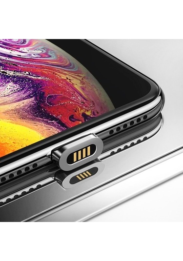 Fitplus Manyetik Mıknatıslı Lightning Hızlı Şarj Kablosu Qc 3.0 S (417855472)