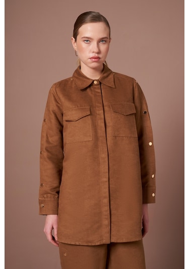Ftz Women Kadın Süet Takım Camel 31276 Camel