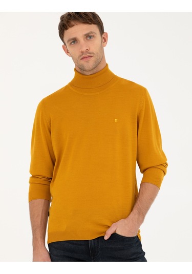 Pierre Cardin Erkek Safran Triko Kazak 50270052-vr043 Safran