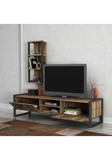 Dekorister Exclusive Lost Metal Tv Ünitesi Ceviz