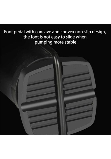 Siyah Kullanışlı Lastik Şişirme Pompası Yüksek Basınçlı Stabil Taban Şişirme