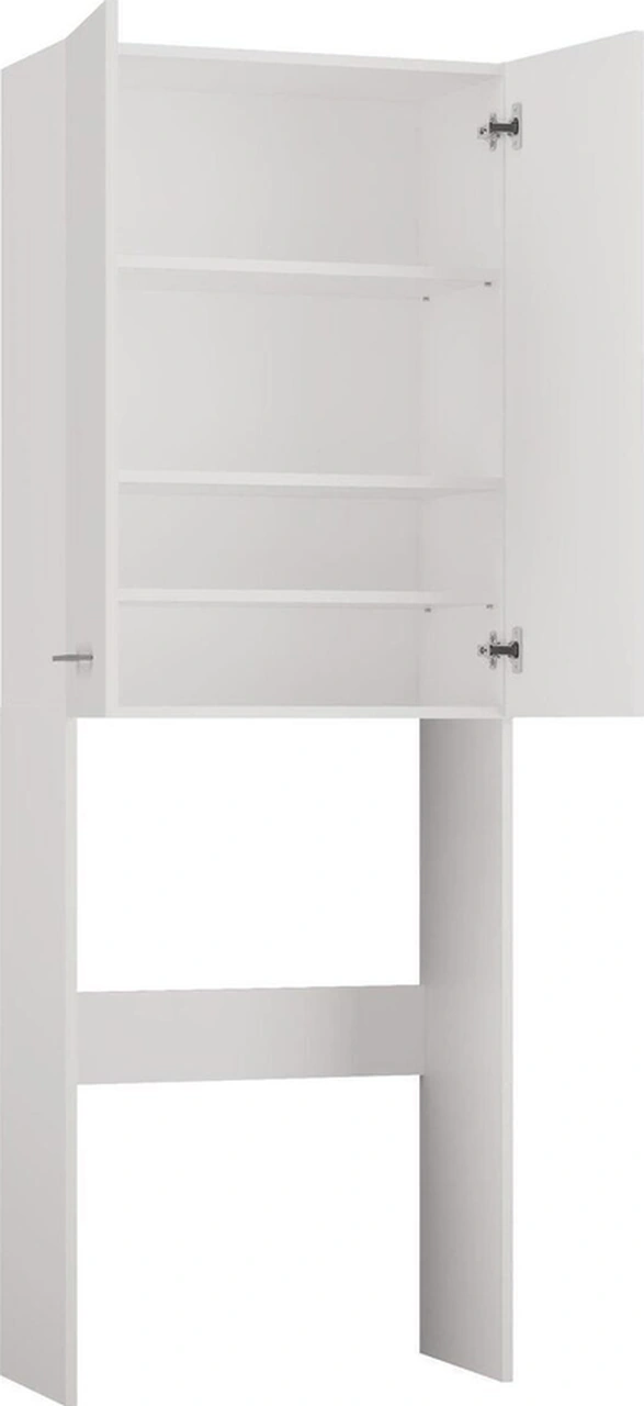 Ruken Banyo Dolabı-çok Amaçlı-çamaşır Makinesi Dolabı Beyaz