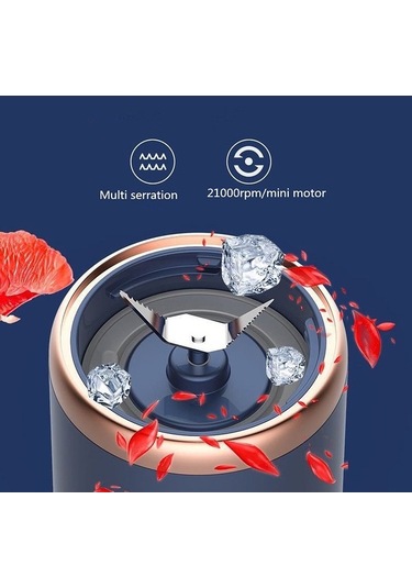 Trendooze W Taşınabilir Suyu Mikseri Mikser Meyve Mavi Hallow Aoresac-mini 40 Me