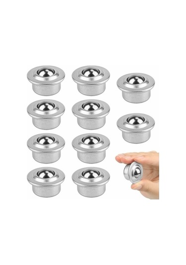 Flybuy 10 Adet Naylon Bilyalı Teker, Evrensel Mobilya Taşıyıcı, Galvaniz Demir İle Dayanıklı, Şanzımanlı, Pratik Mobilya Transfer Tekerleri -