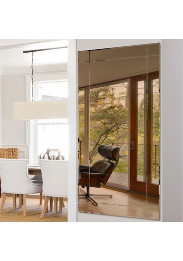 Decorıta Ayna - Kanallı Dikdörtgen Ayna - 130Cm X 50Cm Çok Renkli