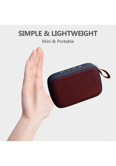 Kangvka Kablosuz Bluetooth Mini Taşınabilir Hoparlör, Yüksek Ses Kalitesi, Tf Ve Usb Destekli, Radyo Fonksiyonlu