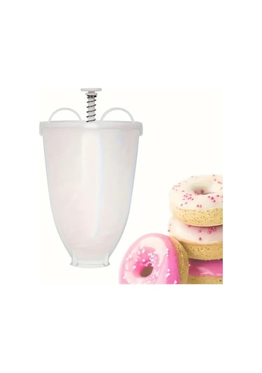 Besthome1 Beyaz Elektriksiz Donut Makinesi Evde Kolay Kızartma Halka Yapma Makinesi Ptfe Yok Hızlı Pişirme