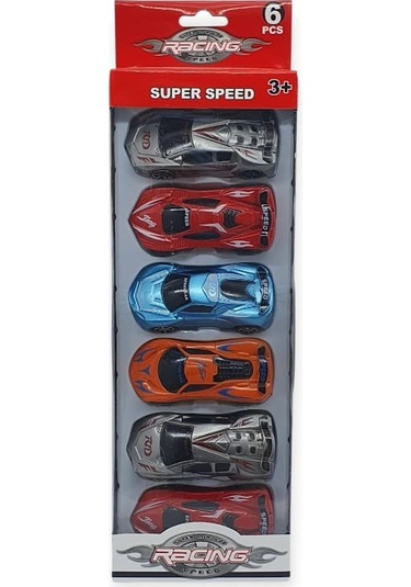 Racing 6 Parça Araç Seti - Hy09 Çok Renkli