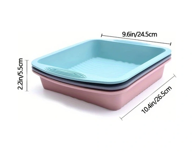 Sunshine011 Gri 1 Adet Yapışmaz Silikon Pişirme Kalıbı: Kek Ekmek Pasta İçin Ev Ve Profesyonel Fırınlar