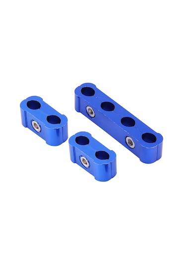 Konesam 12 Adet Mavi Aluminyum İğne Tel Ayırıcı - 8mm, 9mm, 10mm Uyumlu - Motor Telini Düzenleyen Ve Düzenleyen Parçalar