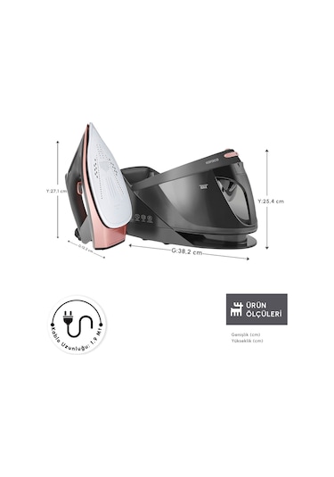 Karaca Vantuz Steammaster 3000 W Buhar Kazanlı Ütü