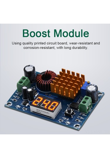 Honmex Dc-dc Güçlü Artırma Modülü 5-45v Çıkışlı Yüksek Hassasiyetli Voltaj Gösterici Ve Tuşla Değiştirme Özelliği Xh-m411