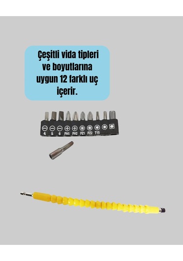 Akrobat Vidalama Uç Seti 12 Parça Profesyonel Dar Alan Kullanım