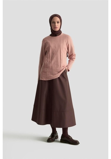 Armine Desenli Kazak 25kd7009 Pudra Pudra