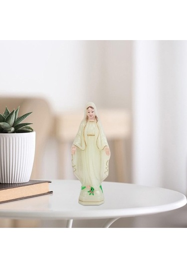 Opulentliving Suntek Kutsal Meryem Heykelcik, 10cm, Karakter Dekorasyonu, Ev Ve Ofis İçin, Mükemmel Hediye 10cm