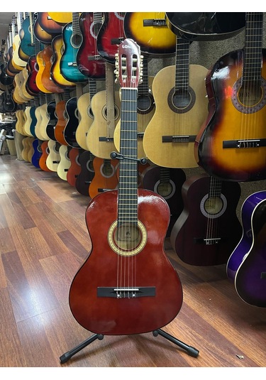 Longa Bordo 4/4 Tam Boy Klasik Gitar Kılıf Pena Dahil