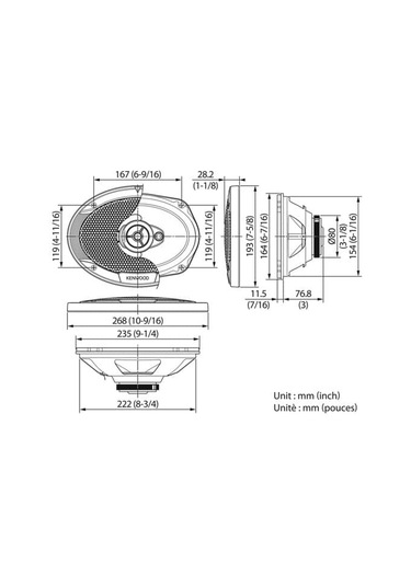 Kenwood Kfc-S6966 6X9 Oval Oto Hoparlör 400W 2 Adet