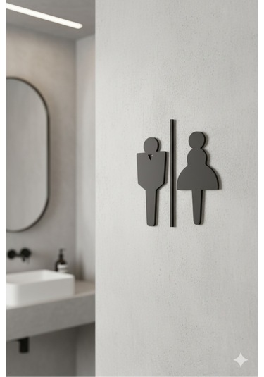 Wc Tabelası, Tuvalet Levhası, Kadın Erkek Tabela, Yönlendirme Levhaları 51