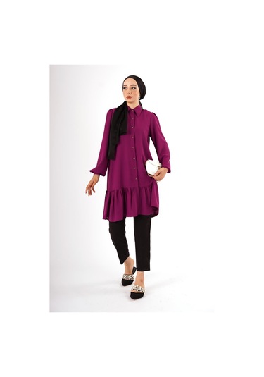 Fatma Sezen Mor Tunik Çok Renkli