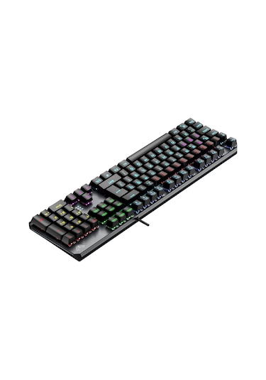 Aula F2066 Blue Switch Rgb Makrolu Kablolu Gaming Türkçe Mekanik Oyuncu Klavyesi