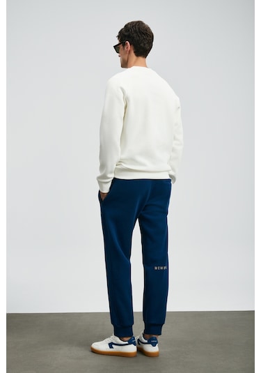 Lufian Sıgma Erkek Sweatshirt Kırık Beyaz Kırık Beyaz 112030186100510 Beyaz