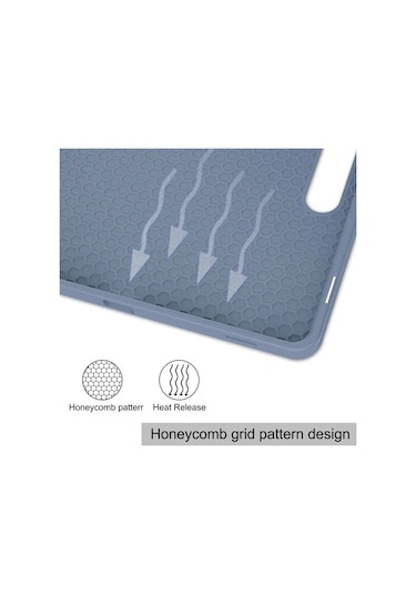 Samsung Uyumlu Galaxy Tab S9 FE Deri Kılıf Üç Katlı Stant Kalem Yuvası Tablet Kapağı