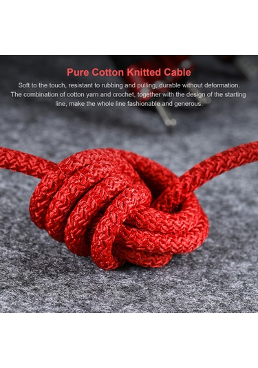 Hombey 1.2 Metre Kırmızı 3'lü Usb Şarj Kablosu - Lightning, Type-c Ve Micro Usb Uçları İle Yüksek Hızlı Veri Transferi Ve Şarj