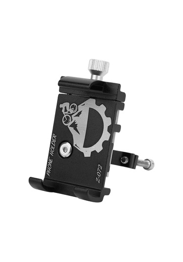 Ximistore9 Alüminyum Bisiklet Telefon Tutucu, Motosiklet Ve Elektrikli Scooter İçin, Üç Pençe Gravite Tasarımı, 55-100mm Telefonlar İçin, 22.2-31.8mm Saplar, Siyah Siyah