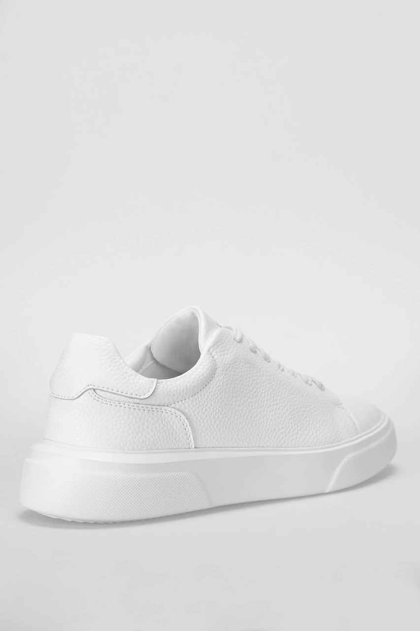 Lufian Tommy Erkek Deri Sneaker Ayakkabı Beyaz Beyaz 112230222100500 Beyaz