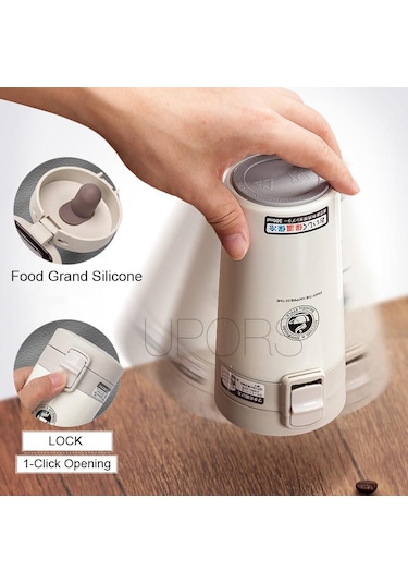 Kahverengi Premium Seyahat Kahve Kupa Paslanmaz Çelik Termos Bardak Bardak Termos Termos Bardak Su Şişesi