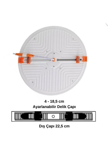 36 Watt Beyaz Işık Sıva Altı Ayarlanabilir Panel-2 Adet