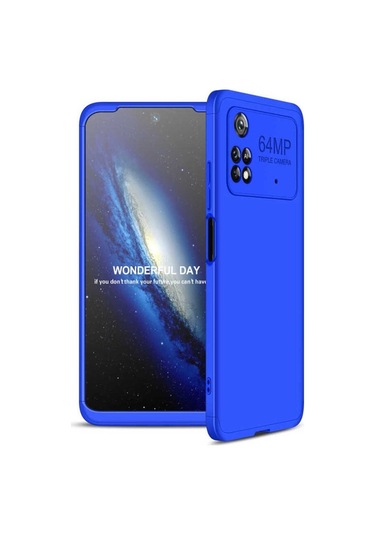 Xiaomi Poco M4 Pro 4g Kılıf Zore Ays Kapak Mavi
