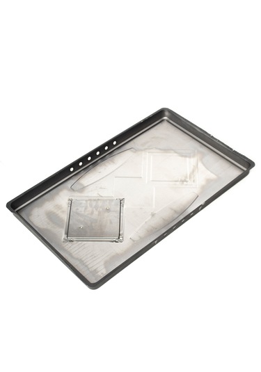 Kuzine Soba Altlığı Siyah Mat İzocamlı