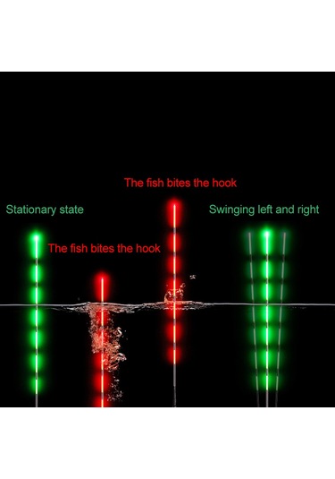 Jeehugo Akıllı Uyarılı Nano Balık Tuttuğunda Renk Değiştiren Gece Işıklı Olta İğnesi Algılayıcı Süngerli Fırtınalar Bs-901