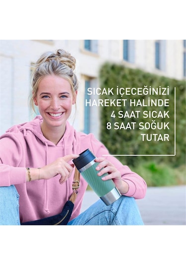 Travel Mug Easy Twist Termos Yeşil - 0.36l 004 Yeşil