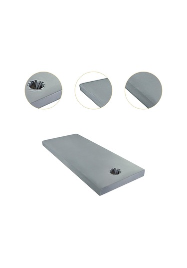 Suntek Masaj Tablo Sayfası Konforlu Kayma Yumuşak Doku Su Gri-60x185cm