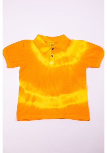 Erkek Çocuk Tshirt Polo Yaka A27 Turuncu