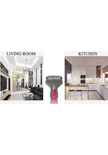 V10 Uyumlu Temizlik Başlık Seti I Hortum + Fırça Uç