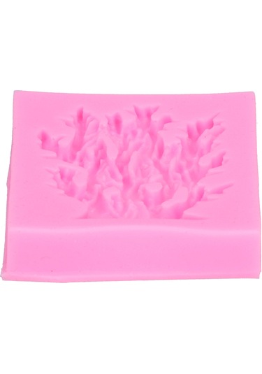 Shineyee Pembe Deniz Otlu Mercan Ağaç Formu - Yemek Kalitesi Silikon - Fondant, Çikolata, Kek Dekorasyonu - Fırın Uygun Dıy Kalıp Pembe