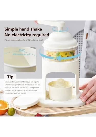 Ulzyvf Buz Kırıcı Ev Buz Yapım Mak. Kaymaz El Beyaz, Küçük Ve Pratik Beyaz