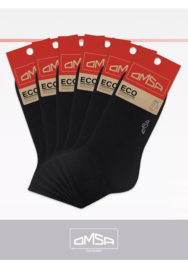 Omsa Pamuklu Kısa Yaz Çorapları 6'lı Set 167928221 Siyah