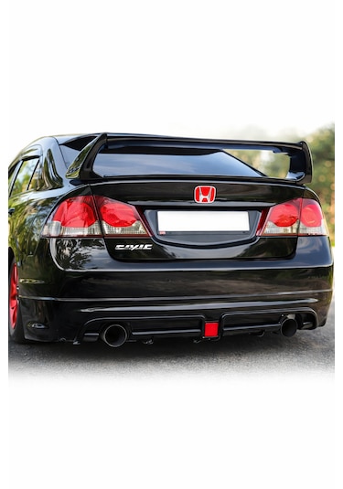 Honda Civic Fd6 2006-2012 Model Uyumlu Kırmızı Bağaj Logo Arka Amblem Oem Kalite