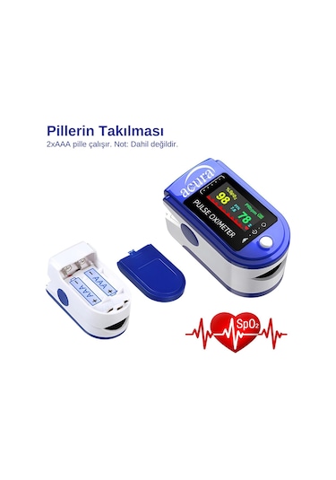 Acura Ac-60 Oksimetre Oled Ekranlı Nabız Ve Oksijen Ölçer