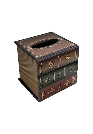 Suntek Ev Yatak Odası Banyo Için Mendil Kutusu Kapağı Kahverengi