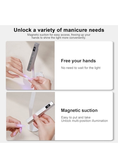 Yifomall Taşınabilir Manyetik Led Işık Terapi Lambası - 230mah Pil, 20/60sn Zamanlayıcı, 3w Güç